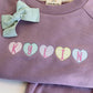 Custom Embroidered Valentine's Organic Cotton Jogger Set - Candy Hearts