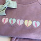 Custom Embroidered Valentine's Organic Cotton Jogger Set - Candy Hearts