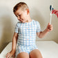 Stars Gingham 2pc Bamboo Pajamas