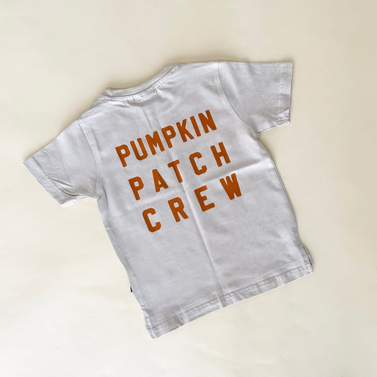 Pumpkin Patch Crew Acid Wash Tee - Neutral