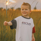 Custom Embroidered 4th of July Oversized Colorblock Tee