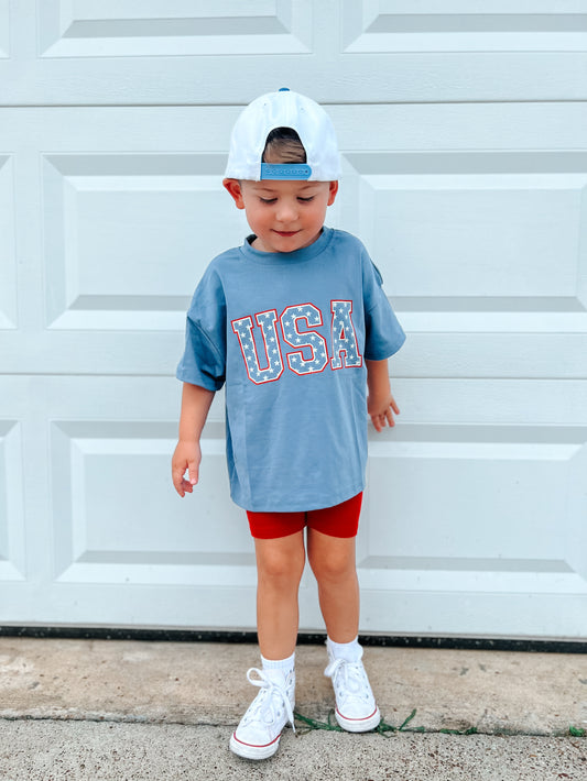 T-Shirt mit USA-Sternen