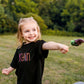 Custom Embroidered Black Halloween Tee, Sweatshirt or Bubble Romper