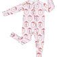 Bamboo Zip Romper | Pink Nutcracker