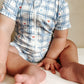 Stars Gingham Bamboo Shorty Romper