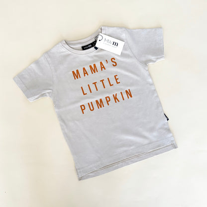Mama's Little Pumpkin Acid Wash Tee - Neutral