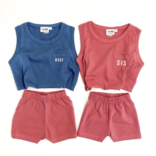 Bubs Child Pocket Tank - White Design