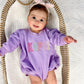 Custom Embroidered Sweatshirt Romper - more colors