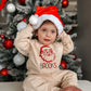 Custom Embroidered Christmas Organic Cotton Jogger Set - Vintage Santa