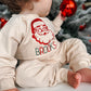 Custom Embroidered Christmas Organic Cotton Jogger Set - Vintage Santa