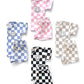 Checkered Shorts Set | Pink