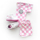Checkered Shorts Set | Pink