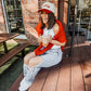Merry Upside Down Embroidered Cap