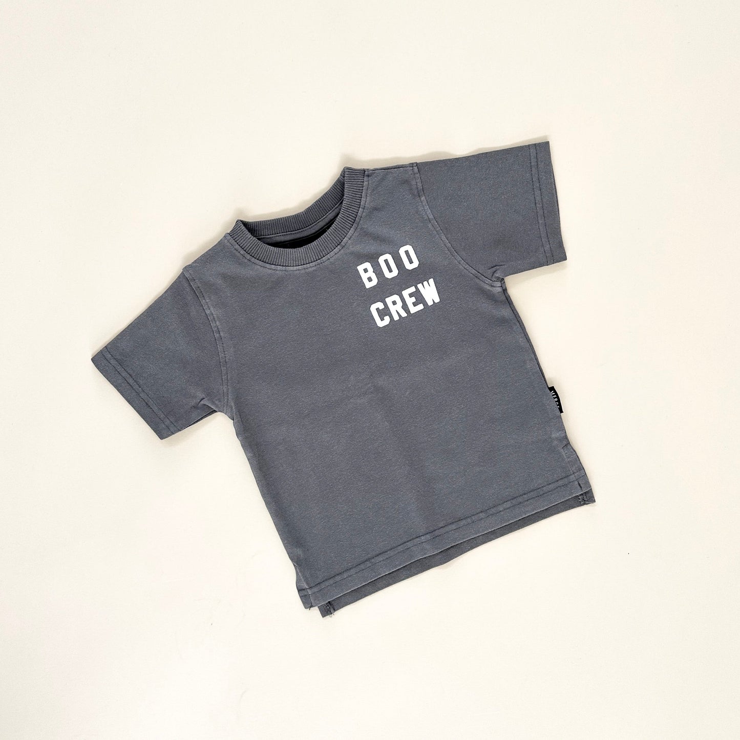 Boo Crew Child Tee - Faded Gray