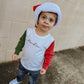 Custom Embroidered Organic Cotton Colorblock Christmas Tee