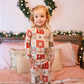 Christmas Patchwork Bamboo Christmas Pajamas - 2pc Set
