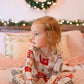 Christmas Patchwork Bamboo Christmas Pajamas - 2pc Set
