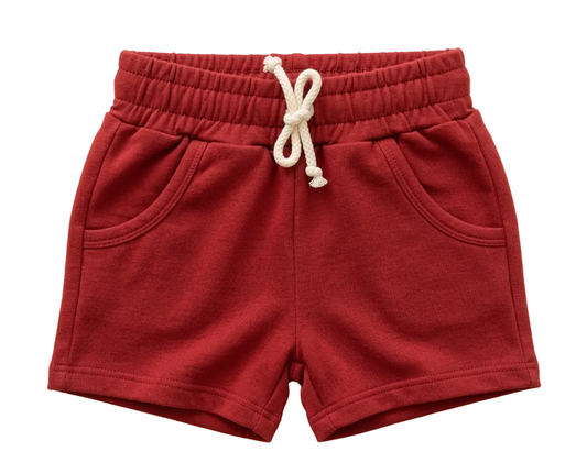 Red Drawstring Shorts - 4th of July Matching