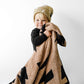 Black + Camel Bolt Cozy Blanket