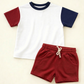Red Drawstring Shorts - 4th of July Matching