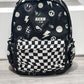 Black Good Vibes Mid-Size Backpack