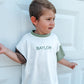 Custom Embroidered Colorblock Oversized Tee & Biker Set