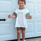 Custom Embroidered Colorblock Oversized Tee & Biker Set