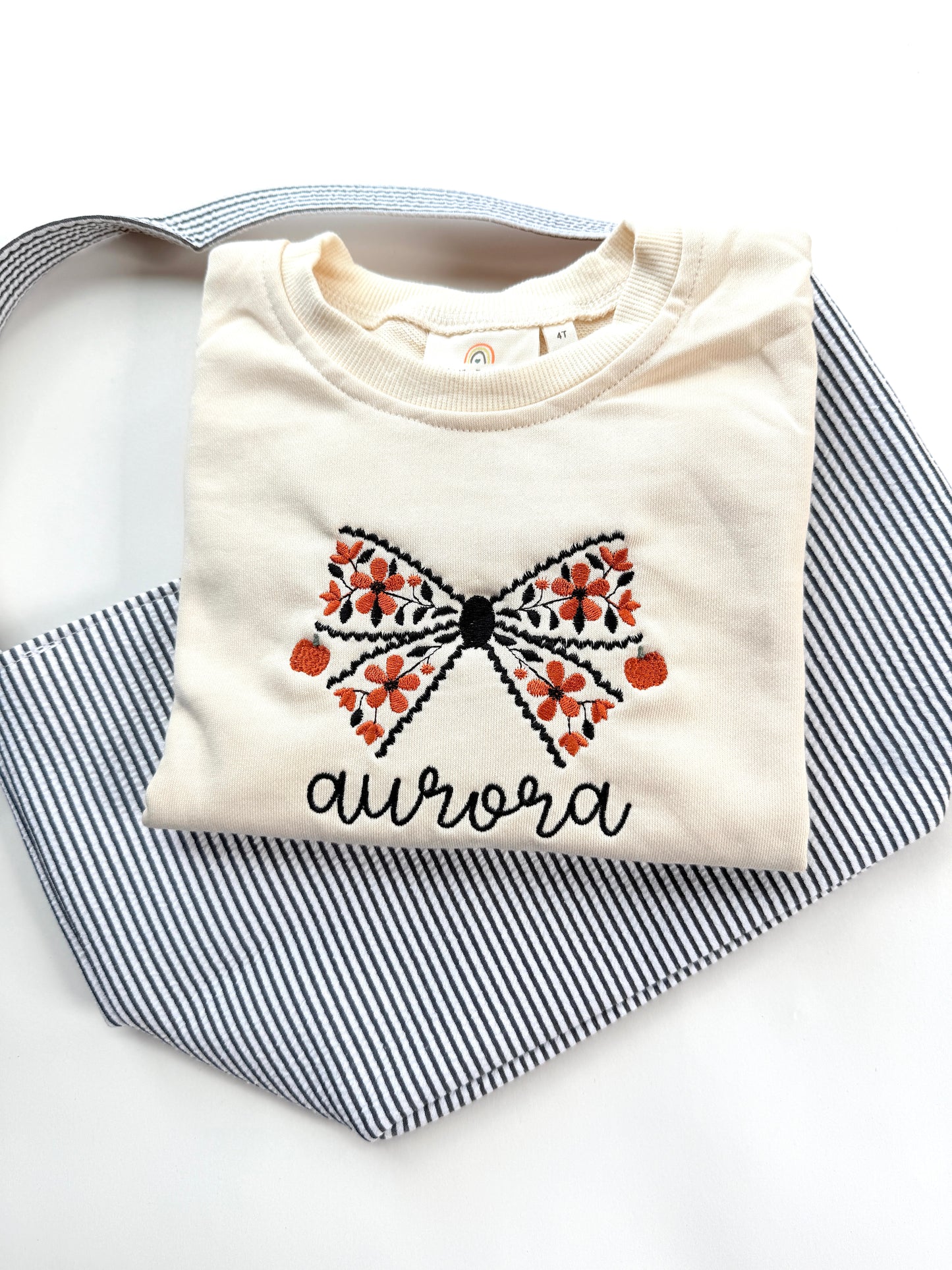 Custom Embroidered Halloween Basket