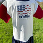 Custom Embroidered 4th of July Colorblock Peplum Set — Bow Flag