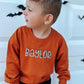 Custom Embroidered Orange Crewneck Sweatshirt or Romper
