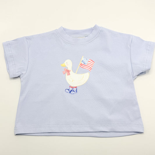 4th of July Goose Boots Tee or Bubble Romper