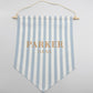 Wimpel aus Canvas „Raise Them Brave“