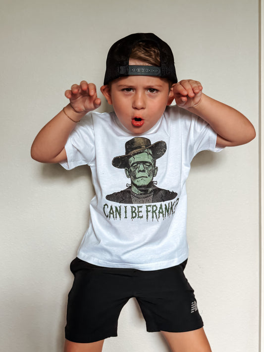 Can I be Frank? Oversized Tee or T-Shirt Romper - White