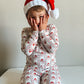 Vintage Santa Bamboo Christmas Pajamas - 2pc Set