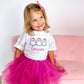 Custom Embroidered Organic Cotton Tee or T-Shirt Romper - Girly Ghost Trio
