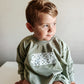 Big Brother Checkered Sweatshirt Romper