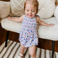 Smocked Red, White and Bows Bamboo Bubble Romper