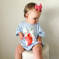 Coquette Strawberry Graphic Tee or Bubble Romper