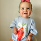 Coquette Strawberry Graphic Tee or Bubble Romper
