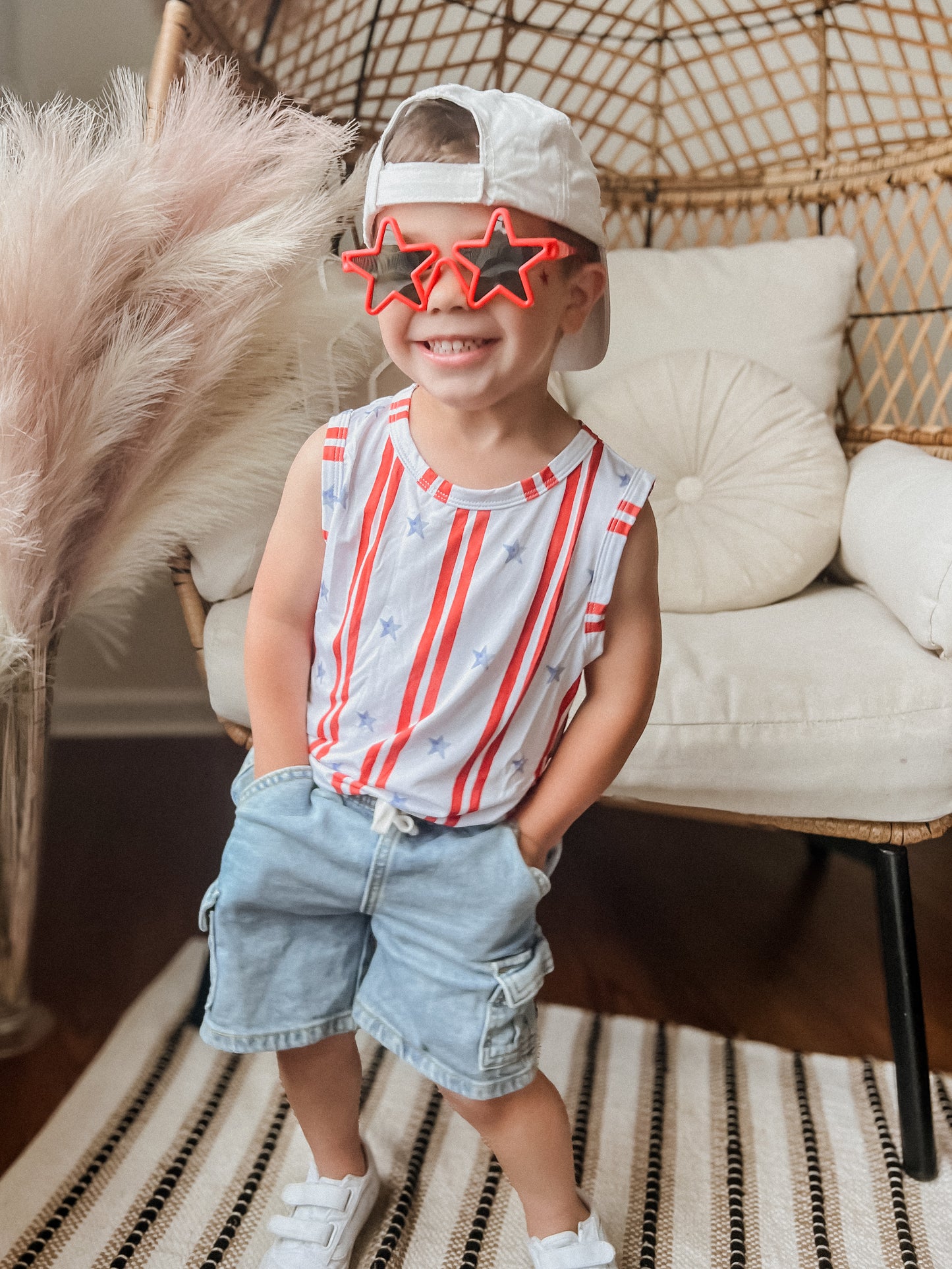 Stars & Stripes Bamboo Tank