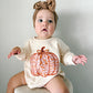 Floral Pumpkin Crewneck Sweatshirt or Sweatshirt Romper