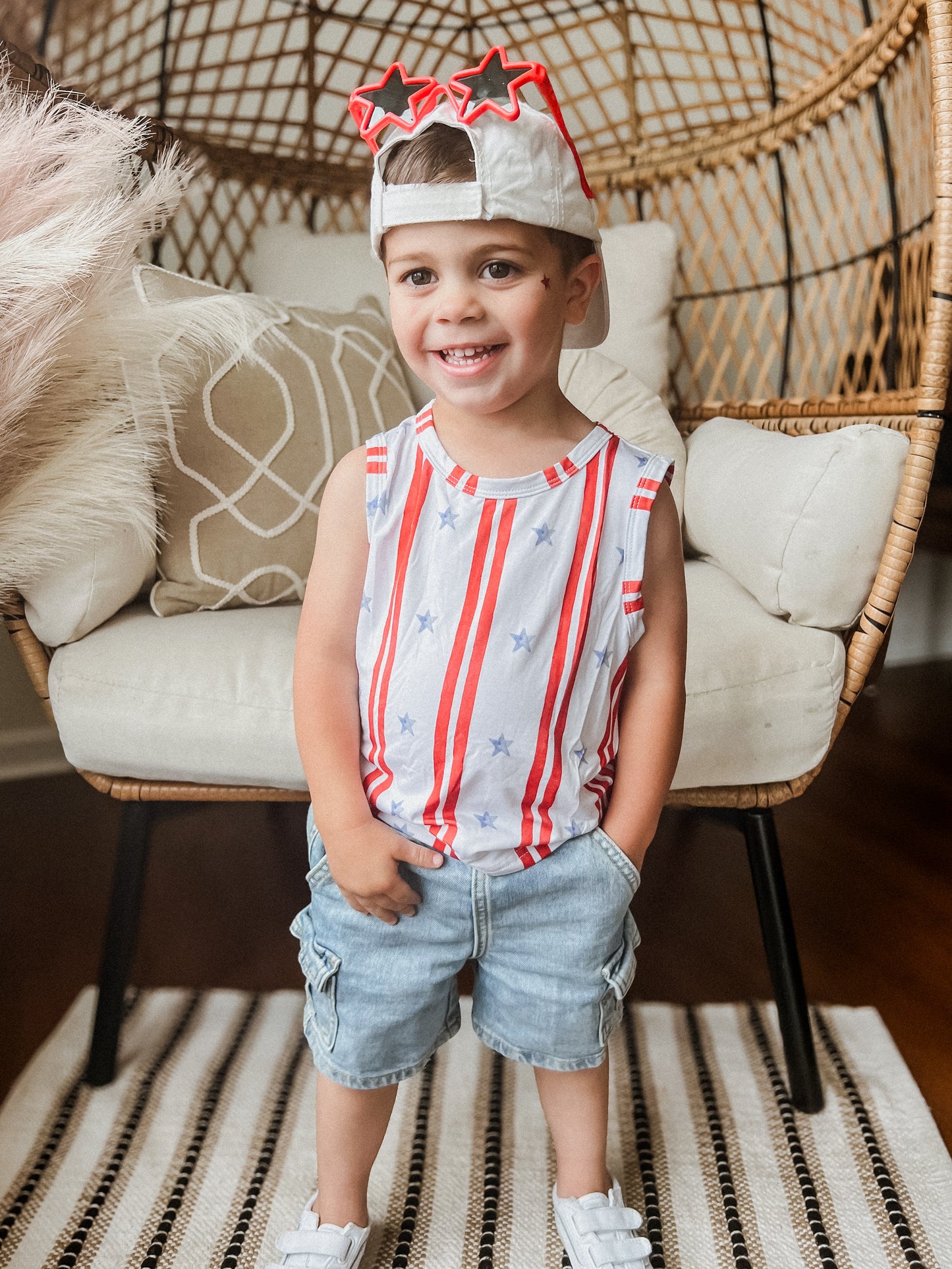 Stars & Stripes Bamboo Tank