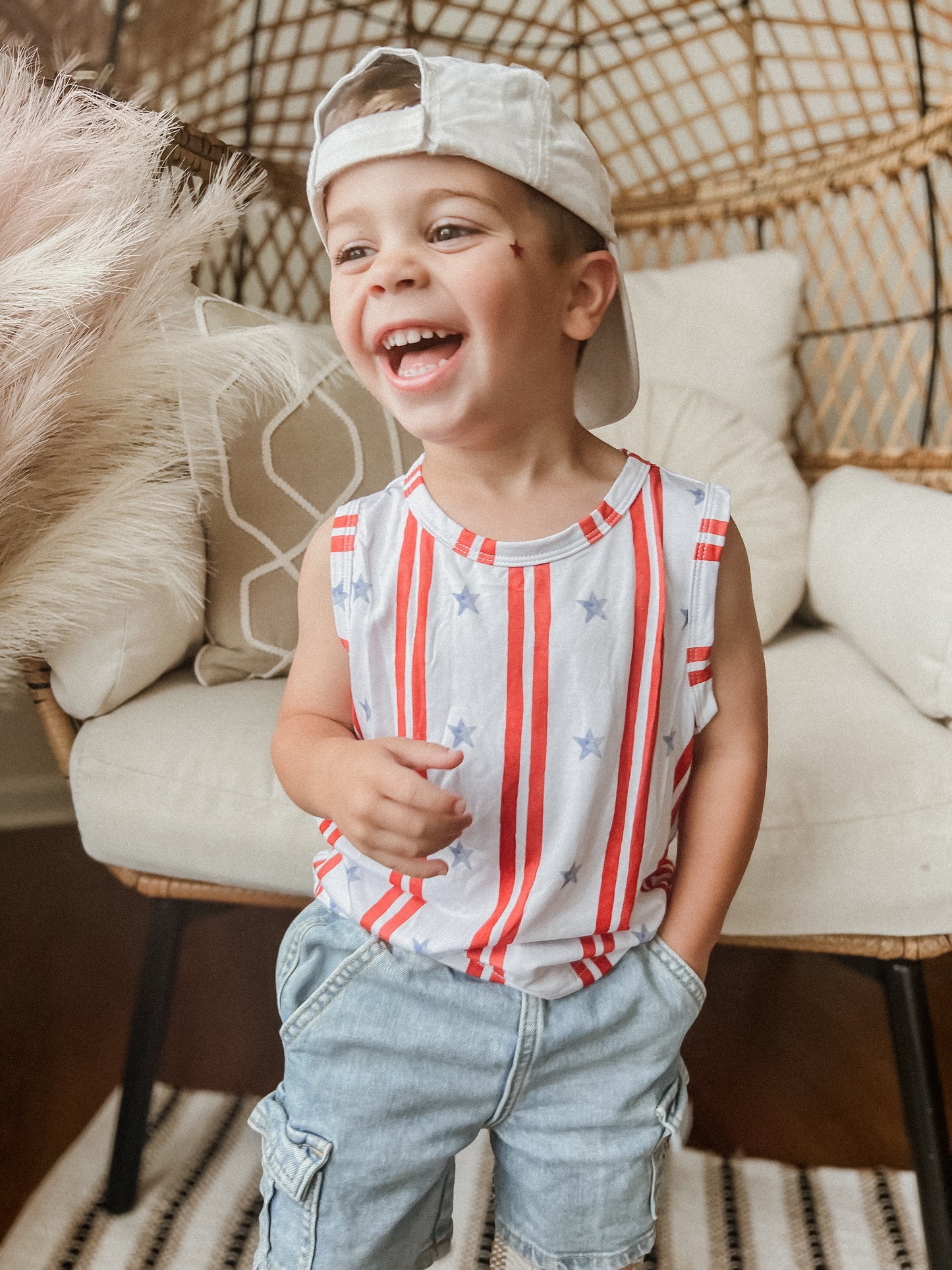 Stars & Stripes Bamboo Tank