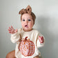 Floral Pumpkin Crewneck Sweatshirt or Sweatshirt Romper