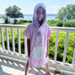 Strandponcho mit individueller Stickerei und Waffelmuster