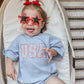 USA Daisy Oversized T-Shirt Romper