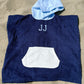 Strandponcho mit individueller Stickerei und Waffelmuster