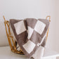 Plush Blanket | Mushroom Checkerboard