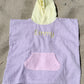Strandponcho mit individueller Stickerei und Waffelmuster