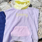 Strandponcho mit individueller Stickerei und Waffelmuster